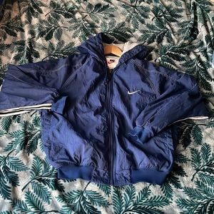 Navy Blue Vintage Y2K Nike Zip-Up